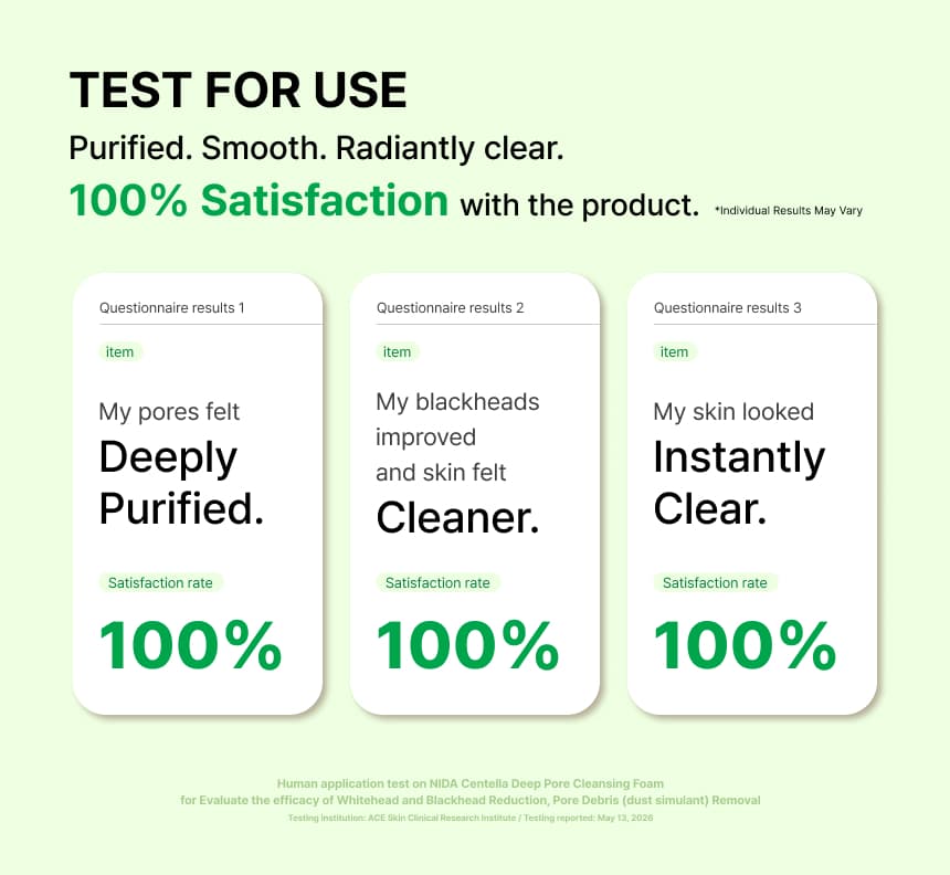 NIDA Centella Deep Pore Cleansing Foam — detalle 6