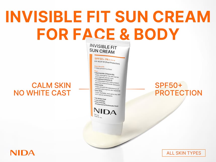 NIDA Invisible Fit Sun Cream — detalle 1